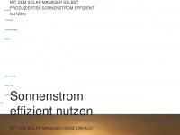 solarmanager.ch Webseite Vorschau
