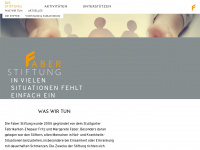 faber-stiftung.de Webseite Vorschau