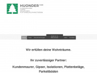 huondergmbh.ch Webseite Vorschau