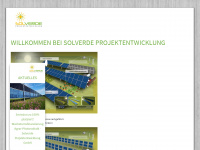solverde-projektentwicklung.de Webseite Vorschau