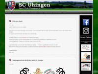 sc-uhingen.de Webseite Vorschau