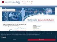 gutenberghealthstudy.org Webseite Vorschau