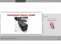 schreinerei-saurer.ch Webseite Vorschau