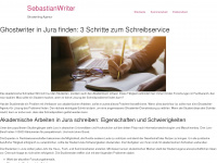 sebastianwriter.de Webseite Vorschau