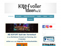 kopfvollerideen.org Webseite Vorschau