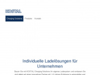 kostal-charging-solutions.com Webseite Vorschau