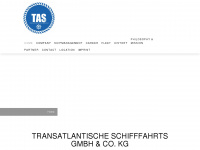tas-shipping.de Webseite Vorschau