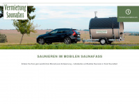 saunafass-mieten-sachsen.de Webseite Vorschau