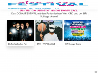 donau-festival.de Webseite Vorschau