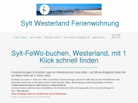 sylt-fewo-buchen.de Webseite Vorschau
