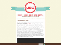 urbanbreakbeatorchestra.de Webseite Vorschau