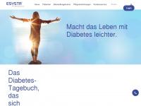 esysta-diabetes.com Webseite Vorschau