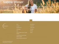 sabinewieser.com Webseite Vorschau