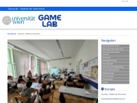 gamelab.univie.ac.at Webseite Vorschau
