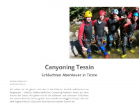 tessin-canyoning.ch Webseite Vorschau