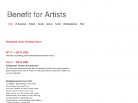 benefit-for-artists.net Webseite Vorschau