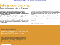 lebenstraum-biodanza.de Webseite Vorschau