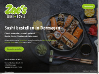 zoes-sushi.de Webseite Vorschau