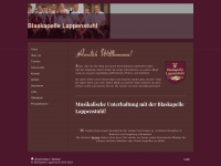 blaskapelle-lappenstuhl.de Webseite Vorschau