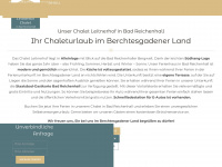 chalet-bad-reichenhall.de Webseite Vorschau