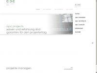 apc-projects.eu Webseite Vorschau