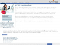 amteq-machining.com Webseite Vorschau