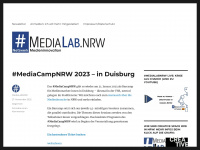 medialab.nrw Webseite Vorschau