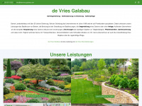 devries-galabau.de Webseite Vorschau