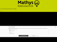 mathys-elektrotechnik.ch Webseite Vorschau