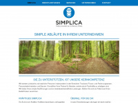simplica.ch Webseite Vorschau