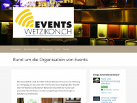 eventswetzikon.ch Webseite Vorschau