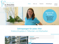 kieferorthopaedie-nido.ch Webseite Vorschau