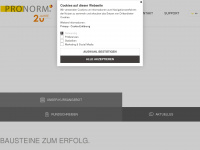 pronorm.it Webseite Vorschau