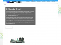dfm-audio.eu Webseite Vorschau