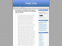tangovoice.wordpress.com Webseite Vorschau