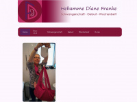 hebamme-diane-franke.de Webseite Vorschau