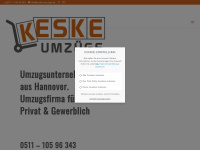 keske-umzuege.de Webseite Vorschau