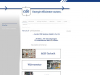 cde-systems.de Webseite Vorschau