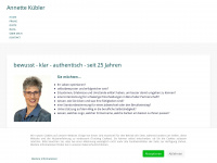 annette-kübler.ch Webseite Vorschau
