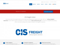 cis-freight.com Webseite Vorschau