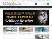 schilder-shop-roscher.de Webseite Vorschau
