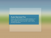 auto-service-fox.de Webseite Vorschau