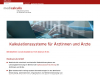 medicalculis.ch Webseite Vorschau