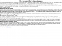 masterarbeit-schreiben-lassen.com Webseite Vorschau