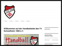 tv-schwafheim-handball.de Webseite Vorschau