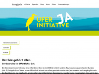 uferinitiative.ch Webseite Vorschau