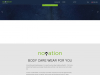 novationwear.com Webseite Vorschau