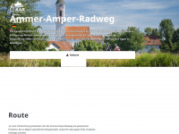 ammer-amper-radweg.com Webseite Vorschau