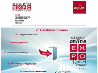 asecos-online-expo.com Webseite Vorschau