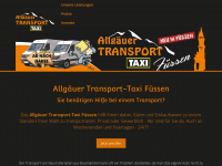 allgaeuer-transport-taxi.de Webseite Vorschau